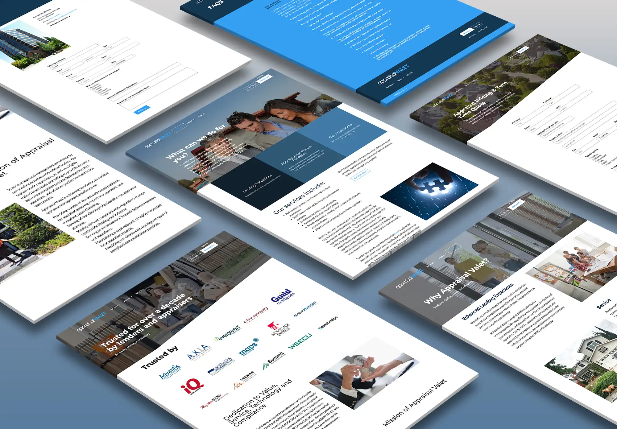 Appraisal Valley Website Mockup