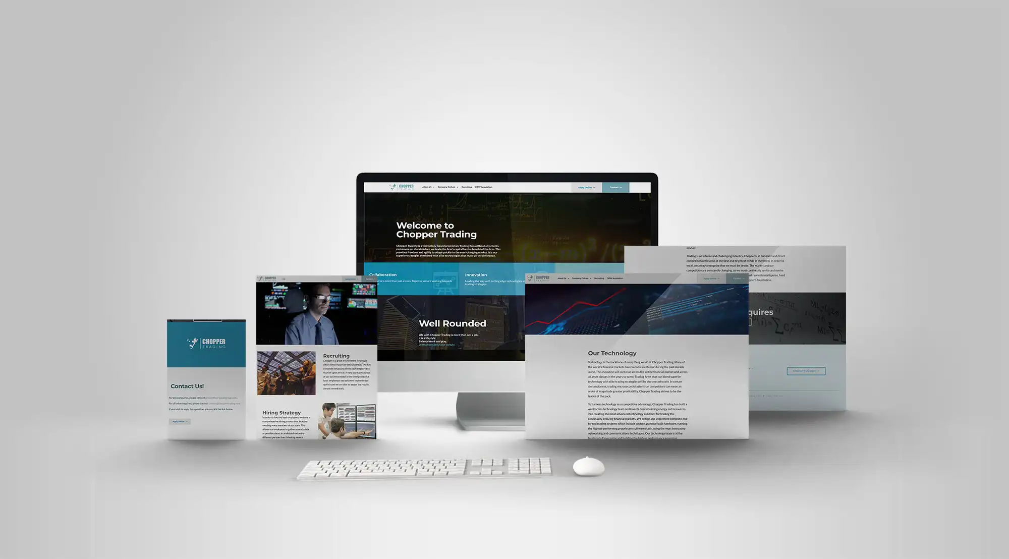 Chopper Trading Website Mockup