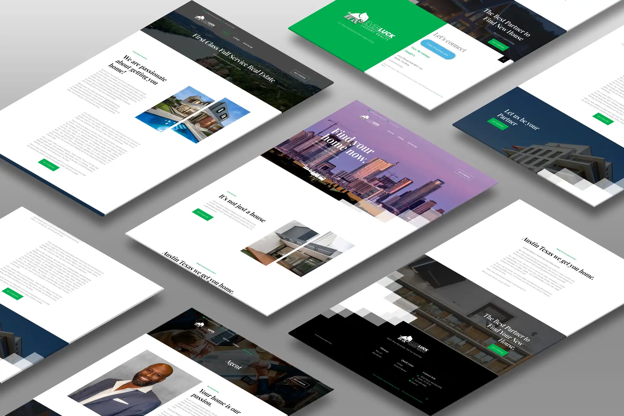 Everluck Reality Web Mockup