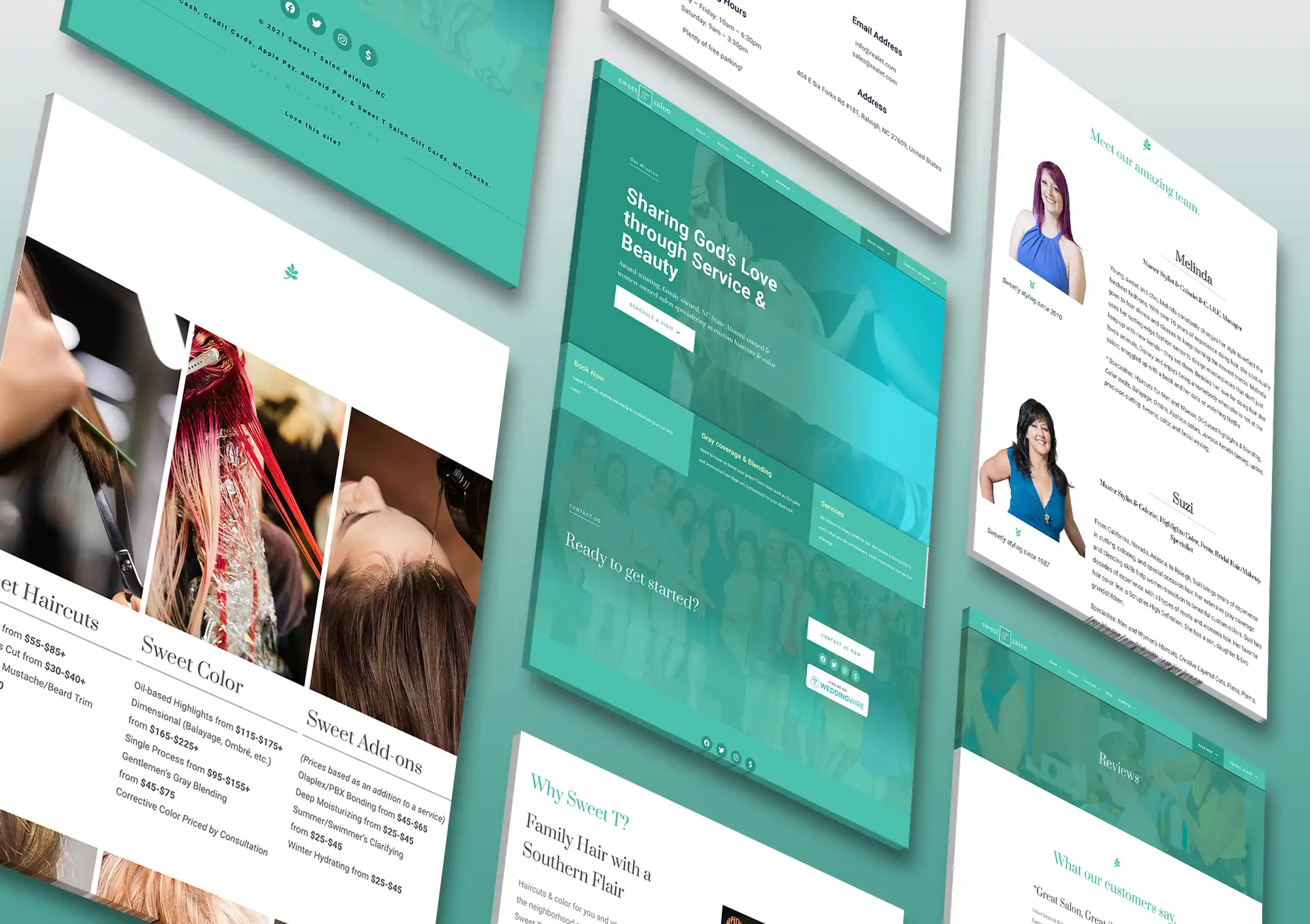 Sweet T Salon Website Mockup V 2